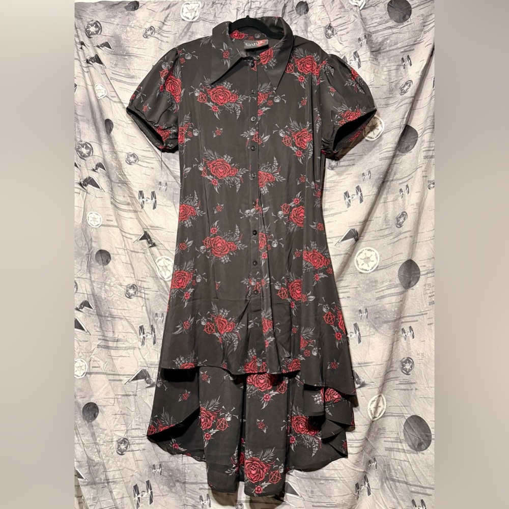 *READ* KILLSTAR PANDORAS REVENGE HI LO SHIRT DRESS SZ 3X EUC